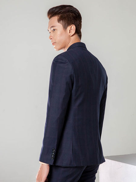 Bộ vest nam màu xanh rêu form ôm body tặng cà vạt nơ đen | Lazada.vn
